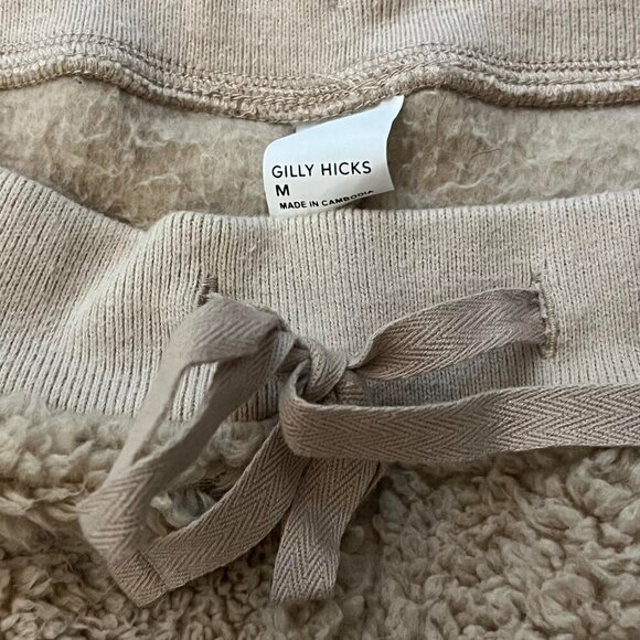 Cream Gilly Hicks By Hollister Lounge Sherpa Shorts, Medium Y2K Sleep Shorts - Picture 3 of 5
